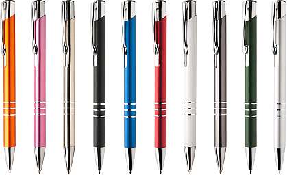 Długopis metalowy AP9028 LIGHT (9,5g) - przykład personalizacji i nadruku logo